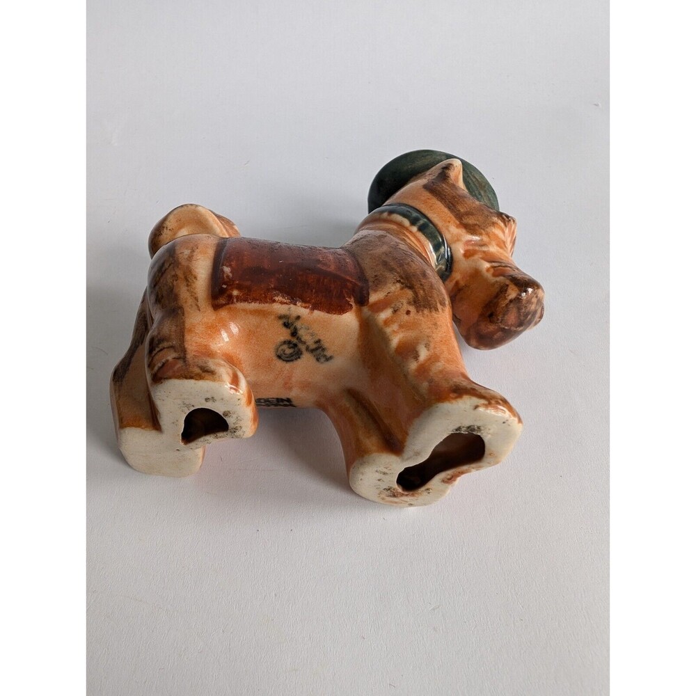 Vintage Scottie Dog Figurine Beret Brown PICO Japan Scottish Terrier - Picture 4 of 5